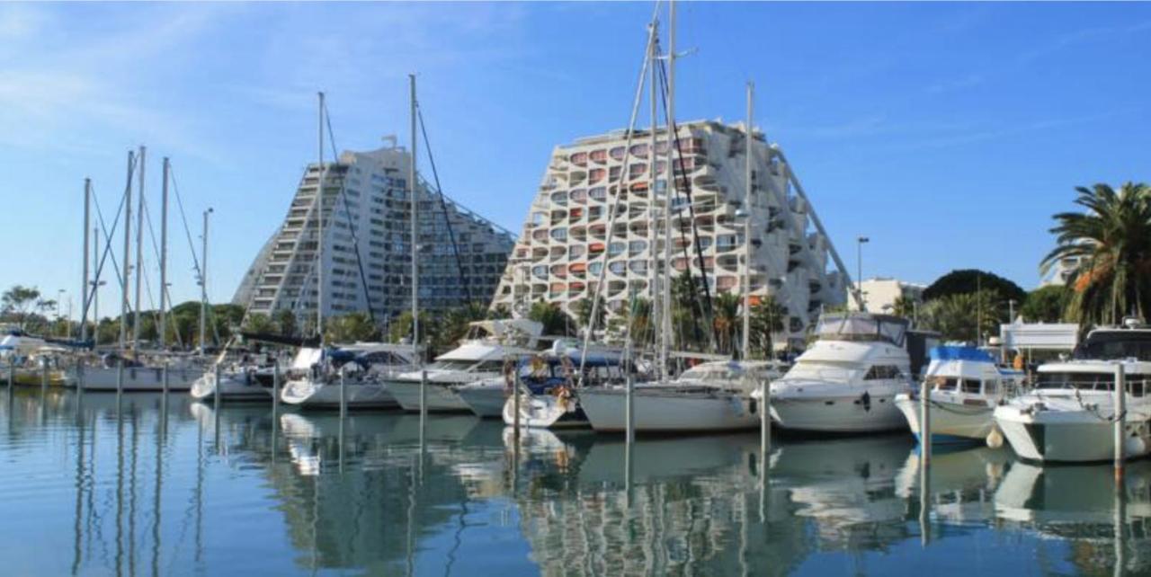 Super Appart ! Terrasse, Clim, Parking, 2Min Plage. Ла-Гранд-Мот Экстерьер фото