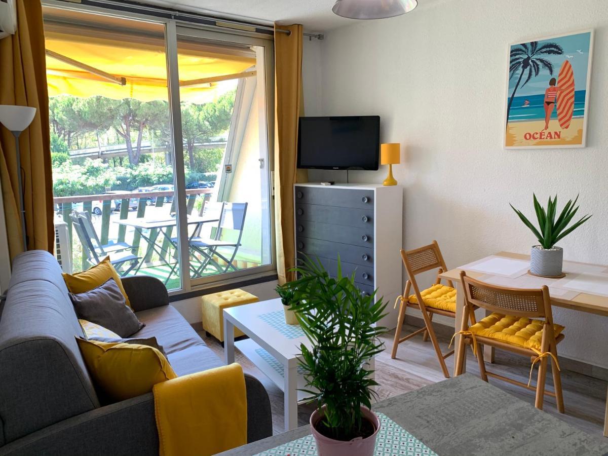 Super Appart ! Terrasse, Clim, Parking, 2Min Plage. Ла-Гранд-Мот Экстерьер фото